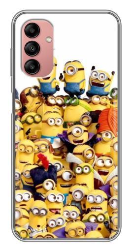 Силиконовый чехол с изображением "Куча миньонов" для Samsung Galaxy A04s