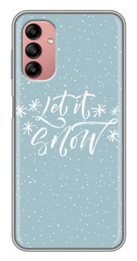 Силиконовый чехол с изображением "Let it Snow" для Samsung Galaxy A04s