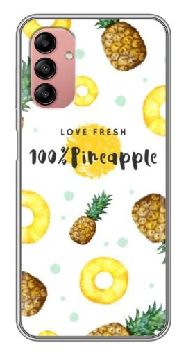 Чехол с печатью "Любовь к ананасам" для Samsung Galaxy A04s