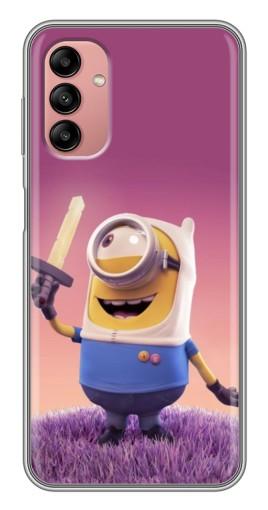 Чехол с картинкой "Миньон с мечом" для Samsung Galaxy A04s