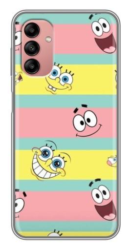 Чехол с картинкой "Мордашки" для Samsung Galaxy A04s