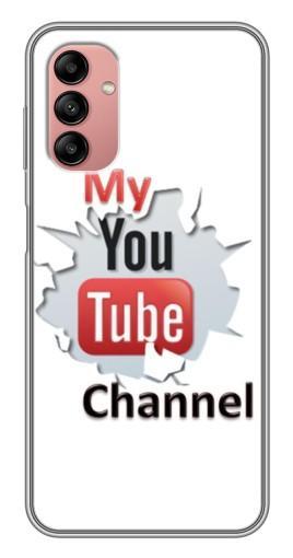 Чехол с печатью "My YouTube" для Samsung Galaxy A04s