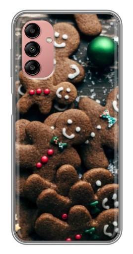 Чехол с картинкой "Новогодние человечки" для Samsung Galaxy A04s