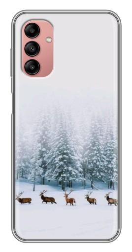 Чехол с печатью "Олени в лесу" для Samsung Galaxy A04s