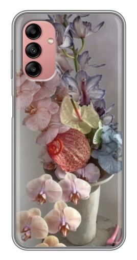 Чехол с печатью "Разноцветные орхидеи" для Samsung Galaxy A04s