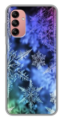 Чехол с принтом "Разноцветные снежинки" для Samsung Galaxy A04s