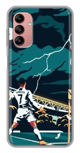 Силиконовый чехол с изображением "Ronaldo празднование" для Samsung Galaxy A04s