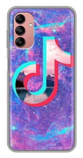 Силиконовый чехол с изображением "ТикТок мраморный" для Samsung Galaxy A04s