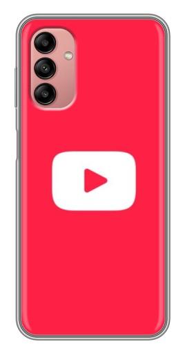 Силиконовый чехол с изображением "YouTube Кнопка" для Samsung Galaxy A04s