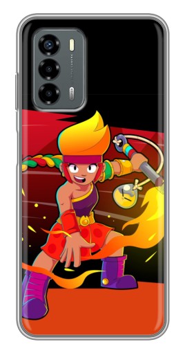 Чехол с печатью "Амбер в дуэли" для Blade V40 Vita
