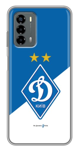 Чехол с печатью "Бело-синий Динамо" для Blade V40 Vita