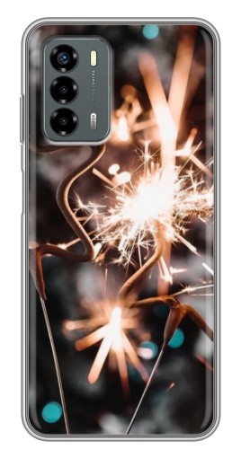 Силиконовый чехол с изображением "Бенгальские огни" для Blade V40 Vita