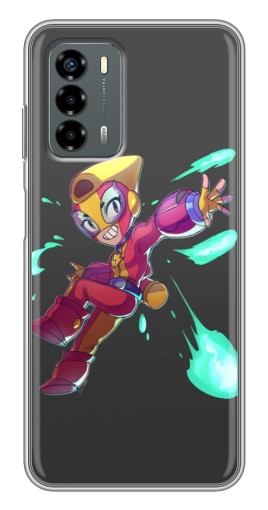Силиконовый чехол с изображением "Боец MAX" для Blade V40 Vita