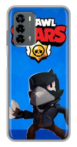 Чехол с принтом "Боевой Crow" для Blade V40 Vita