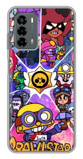 Чехол с принтом "Brawl заставка" для Blade V40 Vita