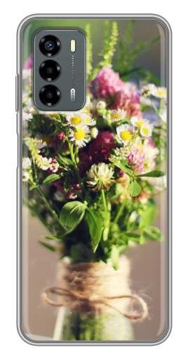Чехол с печатью "Букет полевых цветов" для Blade V40 Vita