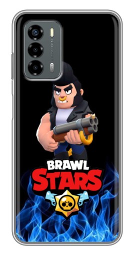 Чехол с принтом "Булл в огне" для Blade V40 Vita
