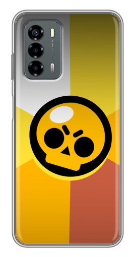 Силиконовый чехол с изображением "Череп Бравл Старс" для Blade V40 Vita