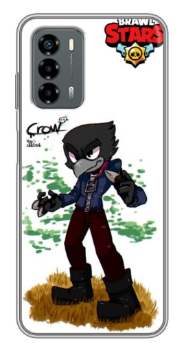 Чехол с печатью "Crow" для Blade V40 Vita