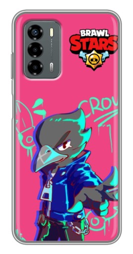 Чехол с принтом "Crow Asassin" для Blade V40 Vita
