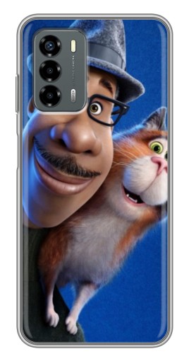 Чехол с картинкой "Джо и кот" для Blade V40 Vita