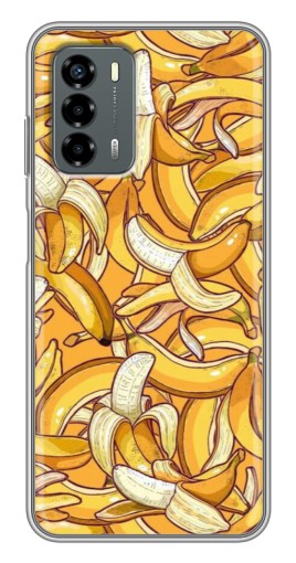 Чехол с картинкой "Фон бананов" для Blade V40 Vita