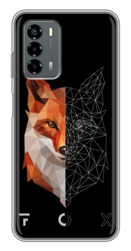 Чехол с принтом "Fox" для Blade V40 Vita