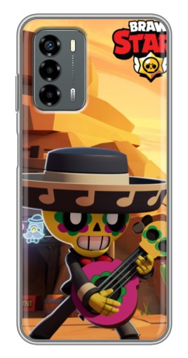 Силиконовый чехол с изображением "Гитарист Poco" для Blade V40 Vita