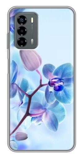 Силиконовый чехол с изображением "Голубые орхидеи" для Blade V40 Vita