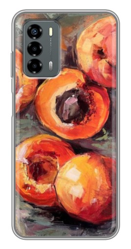 Силиконовый чехол с изображением "Картина персики" для Blade V40 Vita