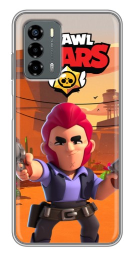 Силиконовый чехол с изображением "Кольт с пушками" для Blade V40 Vita