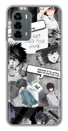 Чехол с принтом "L - Death note" для Blade V40 Vita