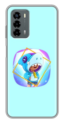 Силиконовый чехол с изображением "Леон Акула" для Blade V40 Vita