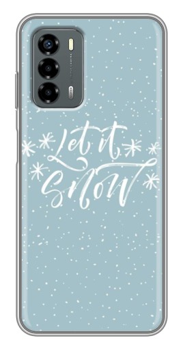Чехол с картинкой "Let it Snow" для Blade V40 Vita