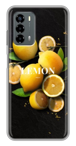 Чехол с картинкой "Лимон на черном" для Blade V40 Vita