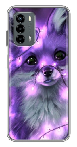 Чехол с печатью "Лисенок фиолетовый" для Blade V40 Vita