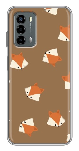 Силиконовый чехол с изображением "Лисёнки" для Blade V40 Vita