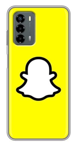 Чехол с картинкой "Лого Snapchat" для Blade V40 Vita