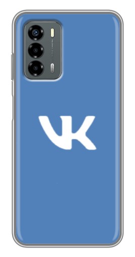 Чехол с принтом "Лого ВК" для Blade V40 Vita