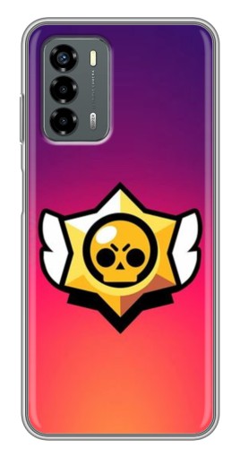 Силиконовый чехол с изображением "Логотип Brawl Stars" для Blade V40 Vita