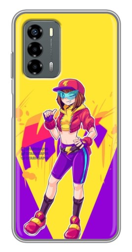 Силиконовый чехол с изображением "Макс Бравл Старс" для Blade V40 Vita