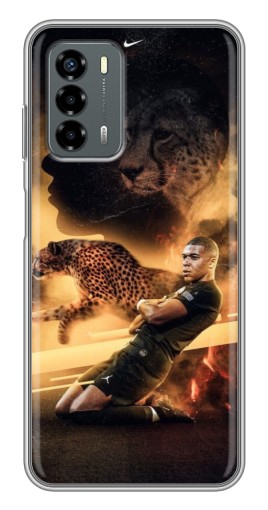 Силиконовый чехол с изображением "Мбаппе пантера" для Blade V40 Vita
