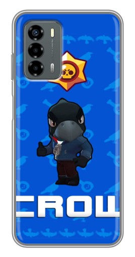 Чехол с принтом "Медаль Crow" для Blade V40 Vita