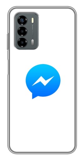 Чехол с картинкой "messenger logo" для Blade V40 Vita