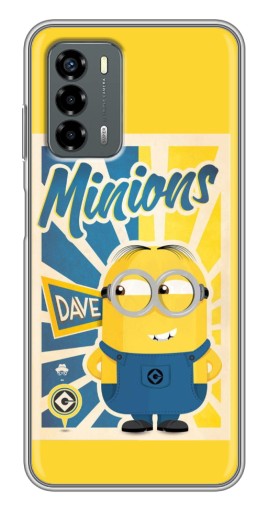 Силиконовый чехол с изображением "Minions" для Blade V40 Vita