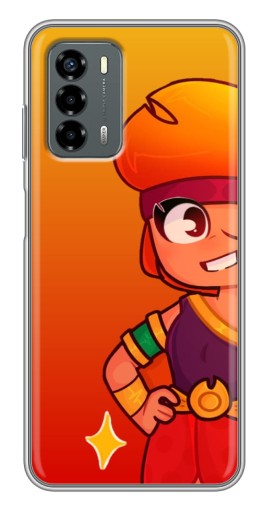 Чехол с печатью "Мультяшная Амбер" для Blade V40 Vita