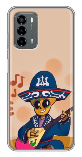 Чехол с картинкой "Музыкант Poco" для Blade V40 Vita