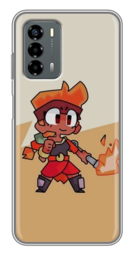 Силиконовый чехол с изображением "Нарисованная Amber" для Blade V40 Vita