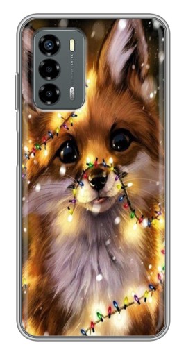 Чехол с картинкой "Новогодний лесенок" для Blade V40 Vita