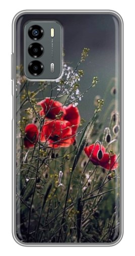 Силиконовый чехол с изображением "Поле цветов" для Blade V40 Vita